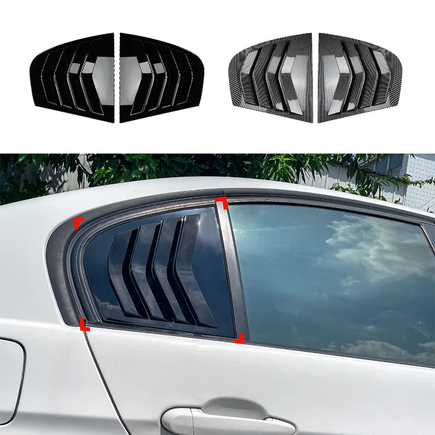 Auto Heckscheibe Spoiler Splitter Trim für BMW 3er E90 320i 330i 325i m3 2005-2008 Dreieck Jalousie