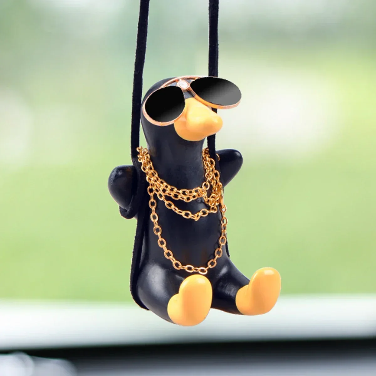 Auto Anhänger niedlichen Anime kleine Ente Schaukel Auto Rückspiegel hängen Ornamente