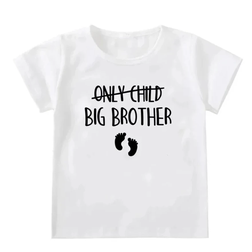 Familie Nur Kind Große Bruder Schwester Zu Werden Schwangerschaft Ankündigung T Shirt Kinder Kurzarm