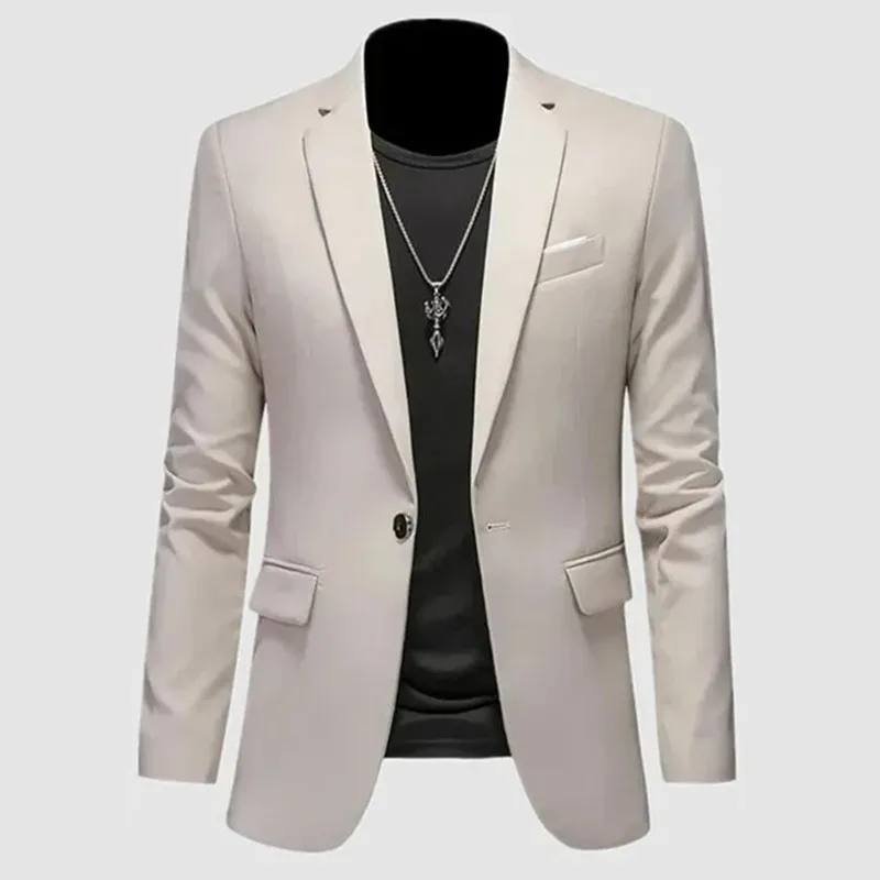 Neue Männer Business Casual Blazer einfarbig Hochzeits anzug Jacke Kleid Arbeits kleidung übergroße