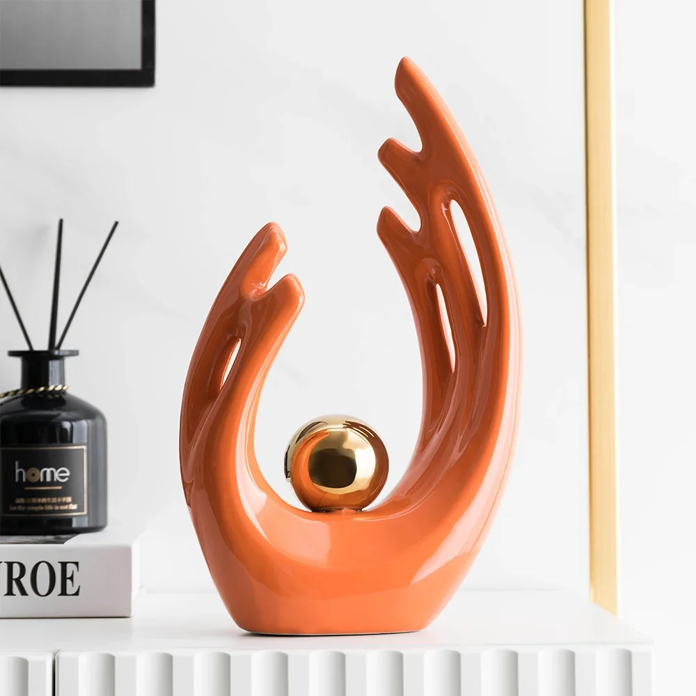 Kreative moderne einfache Wohnzimmer TV-Schrank Weins chrank High-End-Flügel Keramik Dekoration