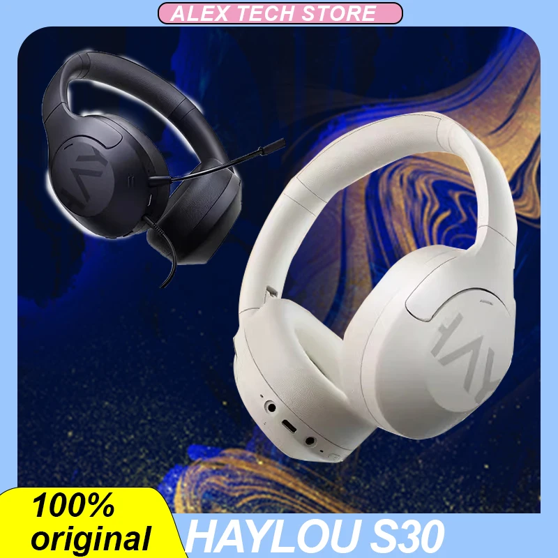 Haylou s30 bluetooth 5,4 drahtloses kopfhörer mikrofon mit geringer verzögerung adaptive geräusch