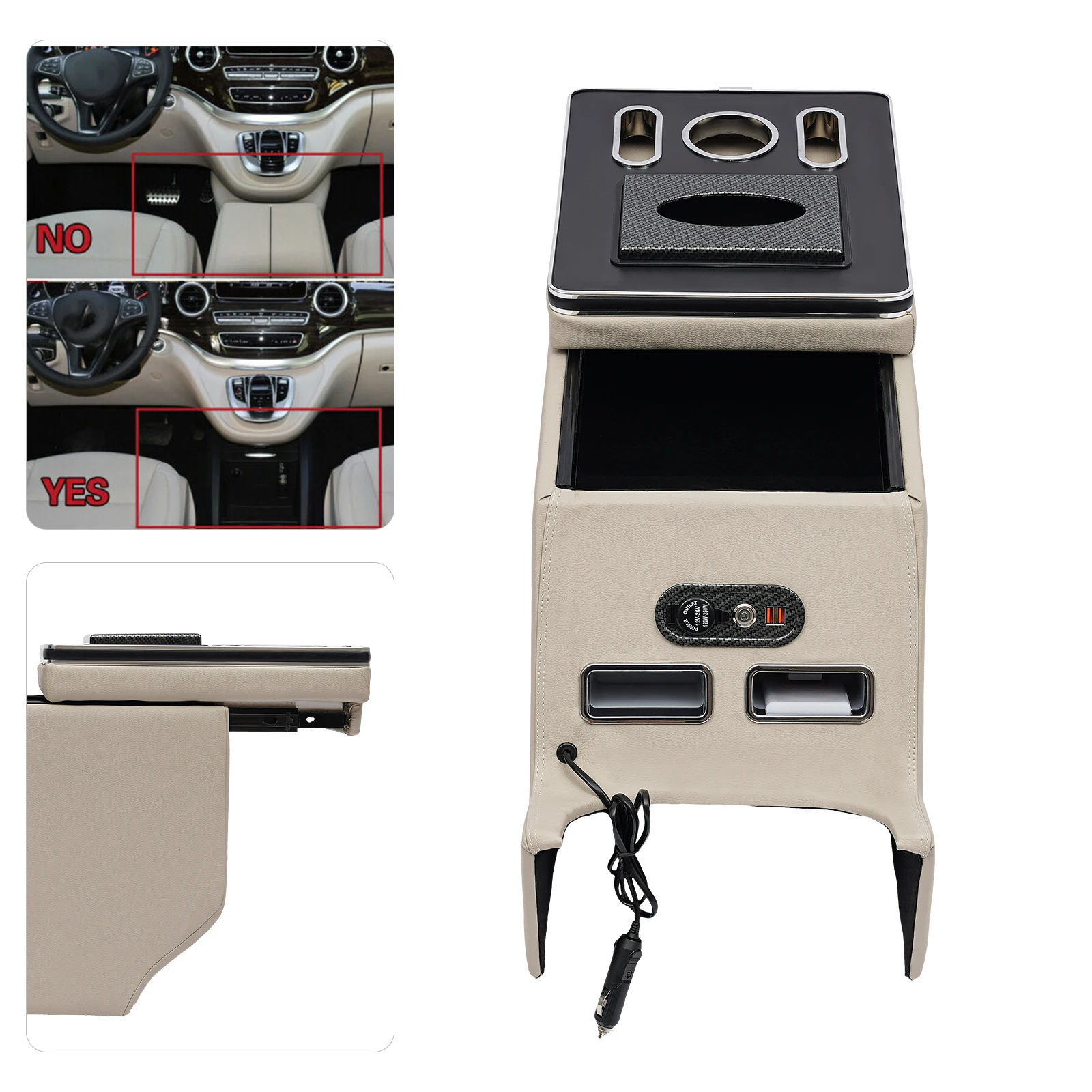 Stabil und druck beständig 14-22 mercedes benz 200-600 v220 v250 v260 w447 zentrale Steuer armlehne