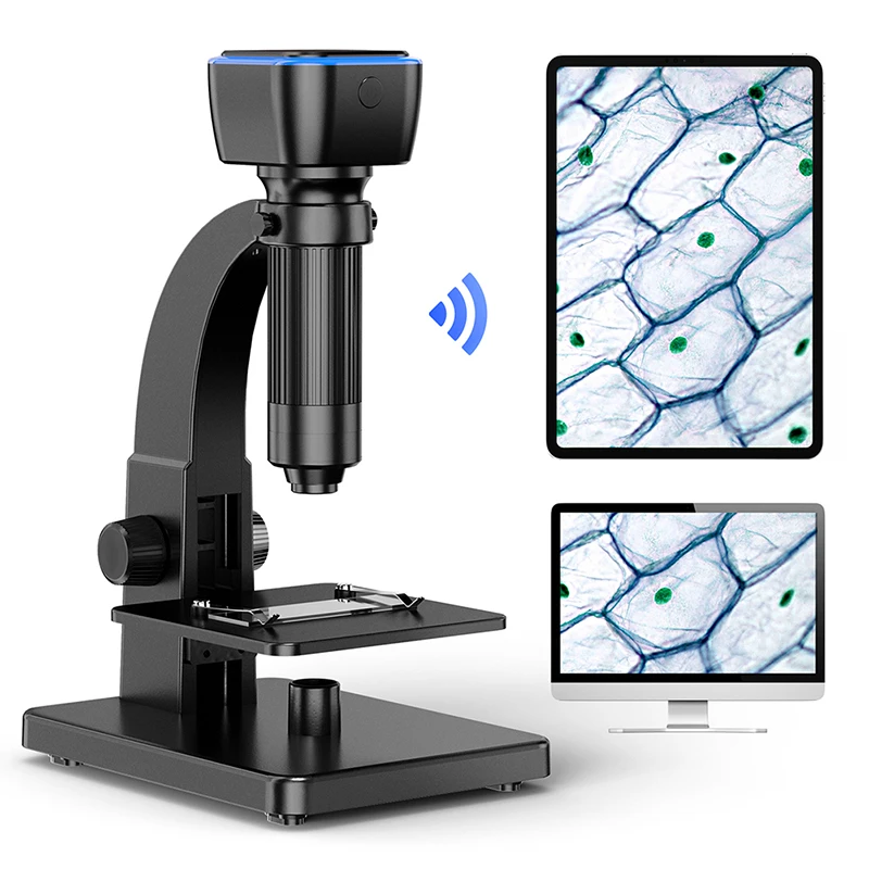 2000x biologisches Mikroskop Dual Lens Wifi USB Digital mikroskop drahtlose HD-Endoskop kamera mit