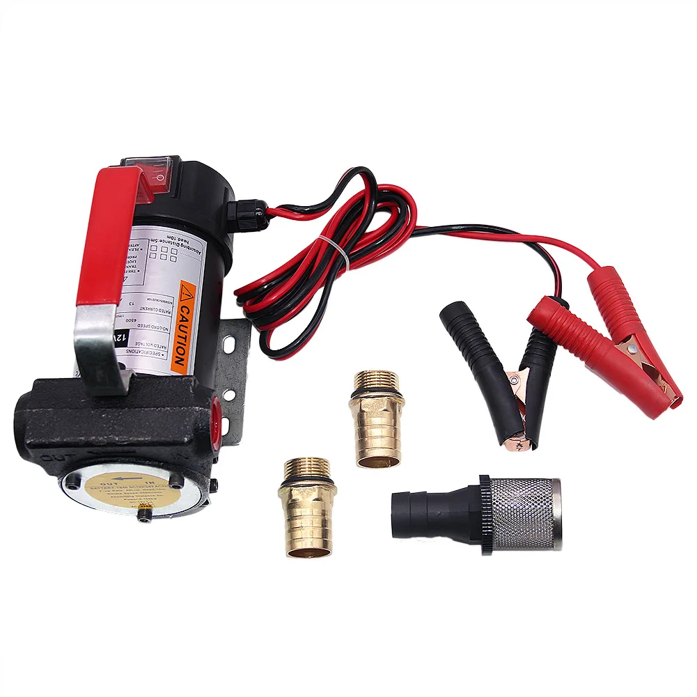 Diesel pumpe 12v inklusiv 1,7m anschlus kabel mit akkuklemmen die motorbetrieb ene verraten watt