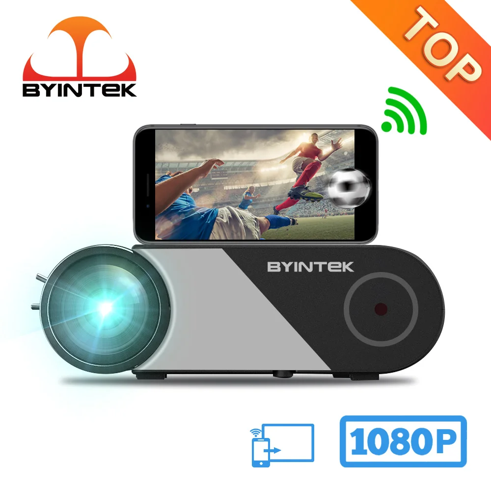 Byintek k9 Projektor Full HD 1080p 4k Wifi Mini LED tragbarer Projektor 2,4g 5g für Smartphone Video