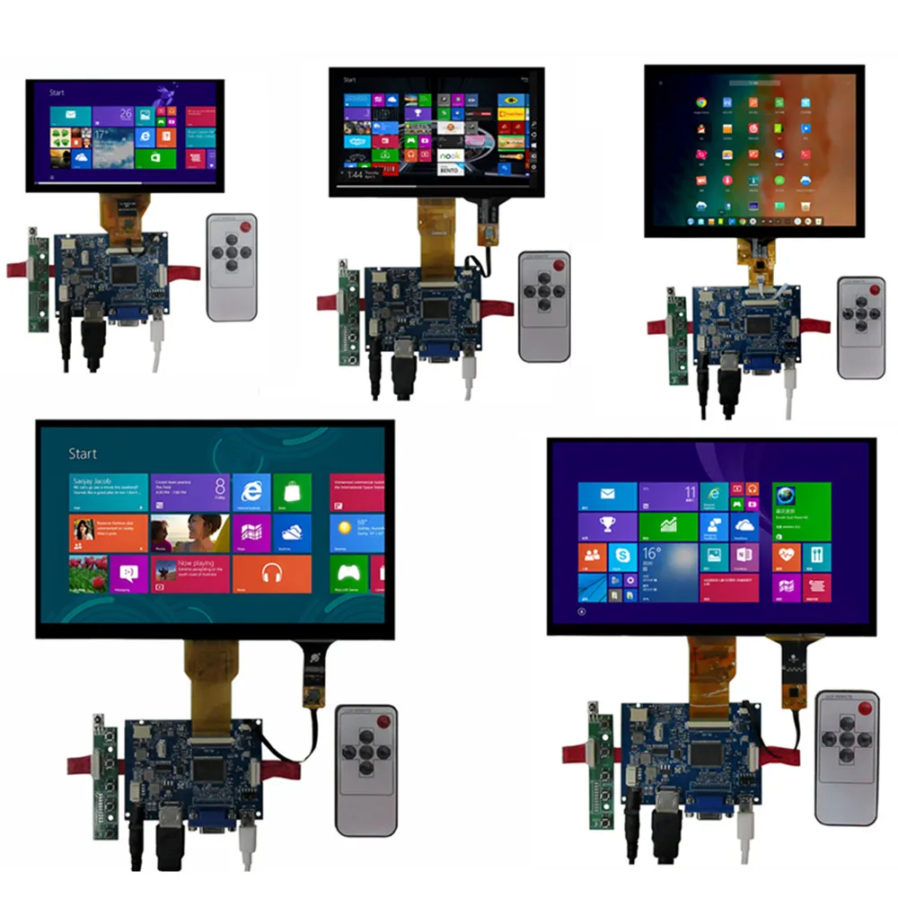 LCD-Bildschirm VGA HDMI Treiber Steuer platine Digitalis ierer Touchscreen Himbeer Pi Computer