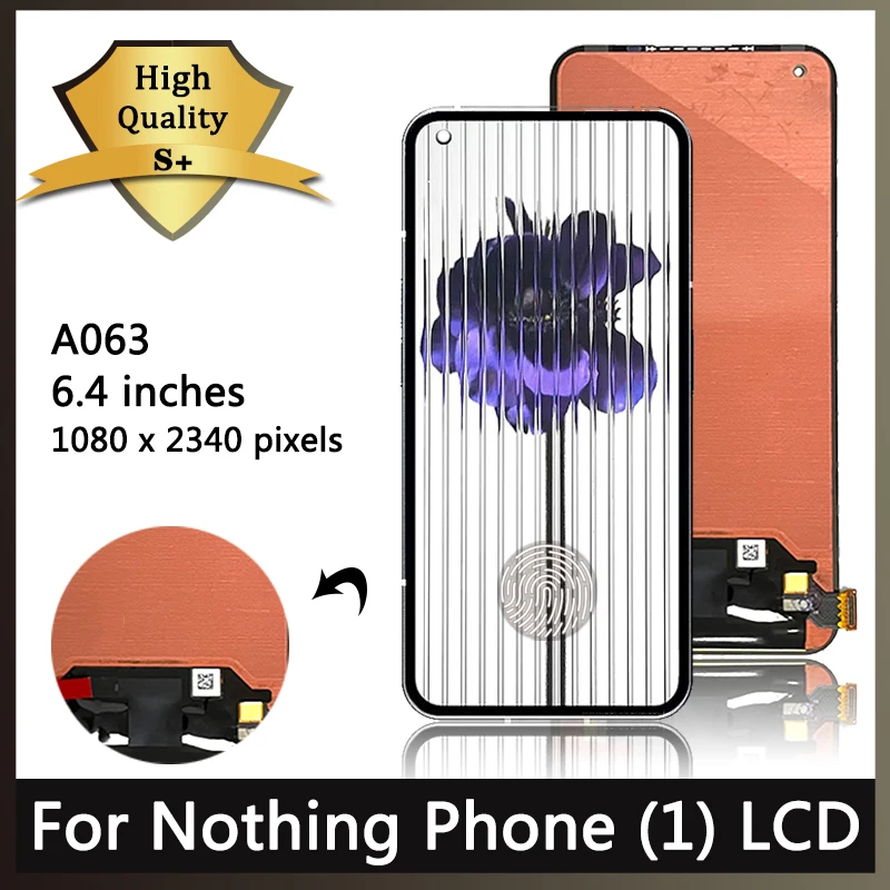6.55 "original oled für nichts Telefon (1) lcd nichts phone1 a063 Bildschirm rahmen Touch Digiti zer