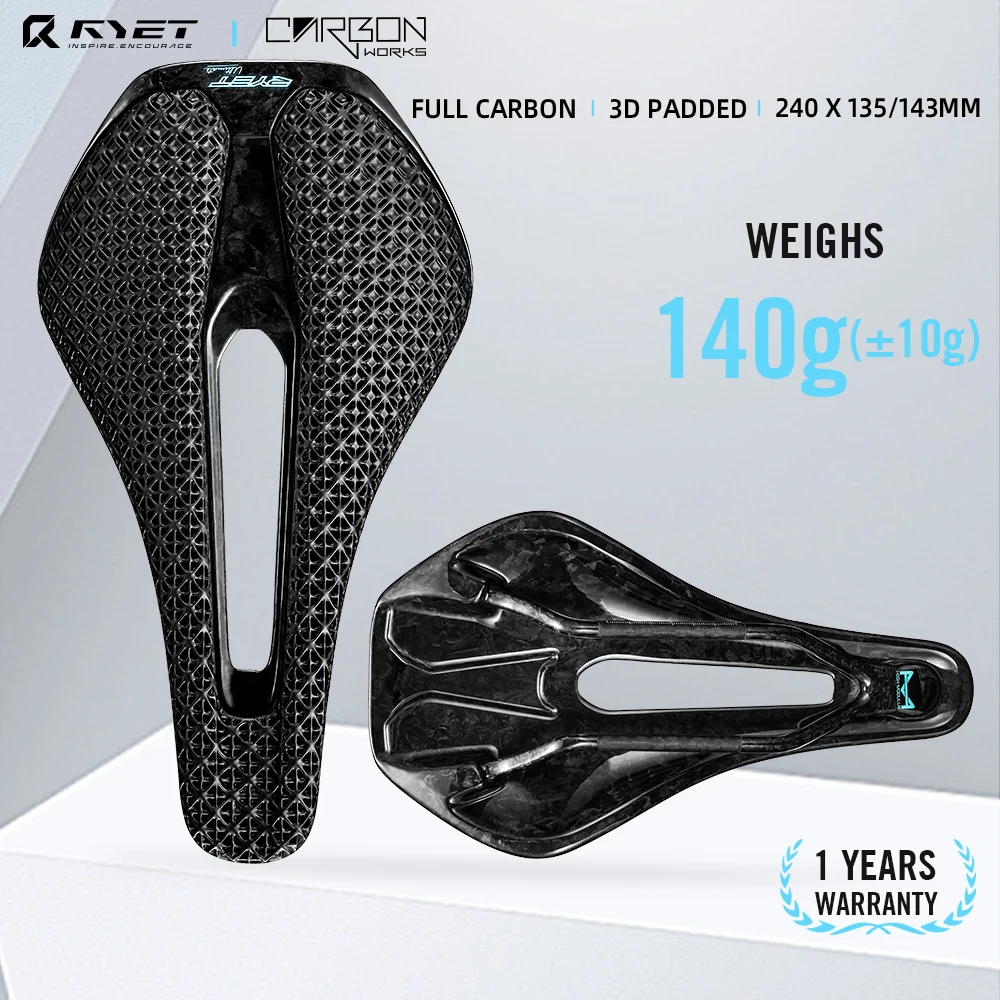 Ryet 3d bedruckter Fahrrads attel Voll carbon 135/143mm Fahrrads itz sattel für
