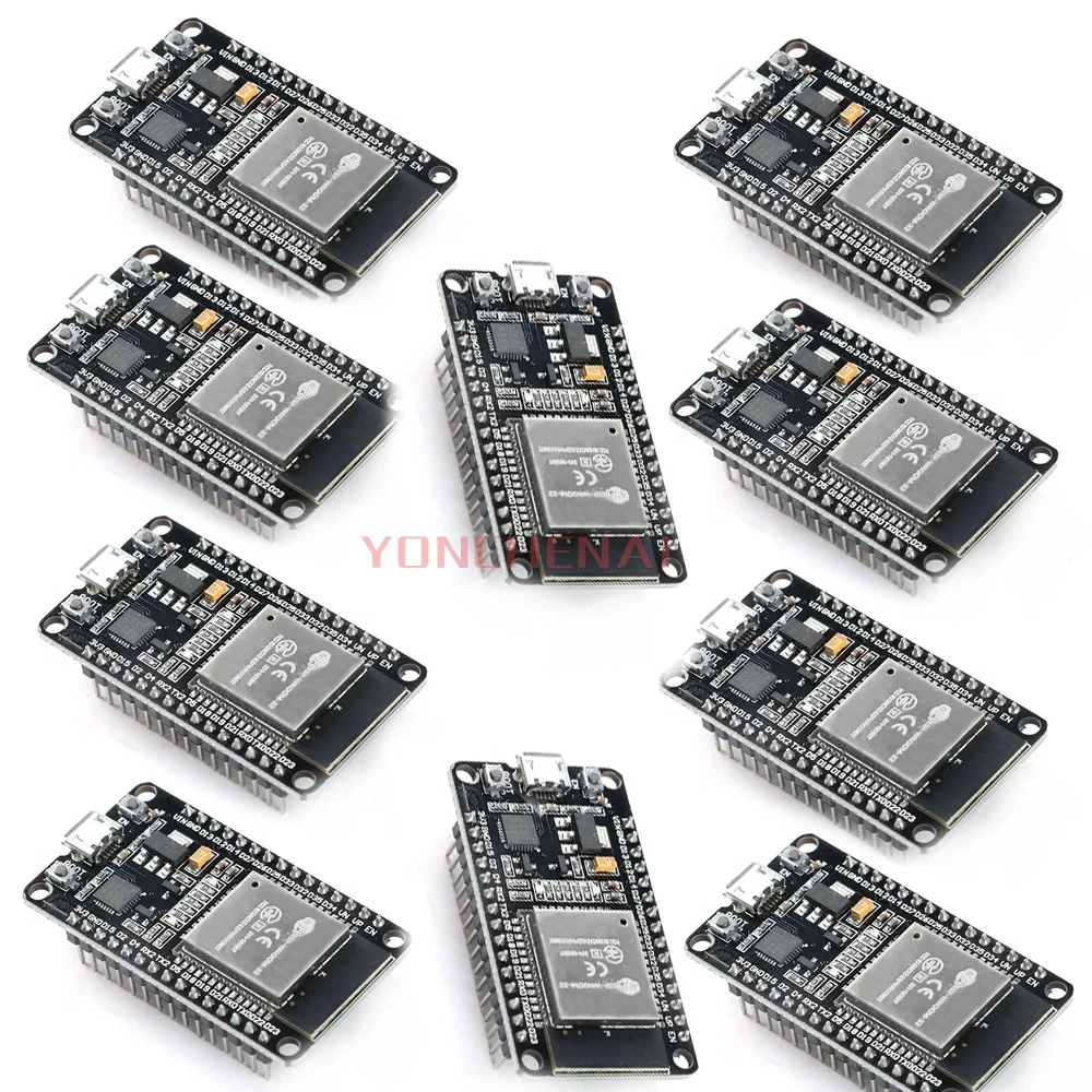 ESP-32S ESP32 Módulo de Placa de Desenvolvimento, WiFi, Compatível com Bluetooth, NodeMCU, Potência