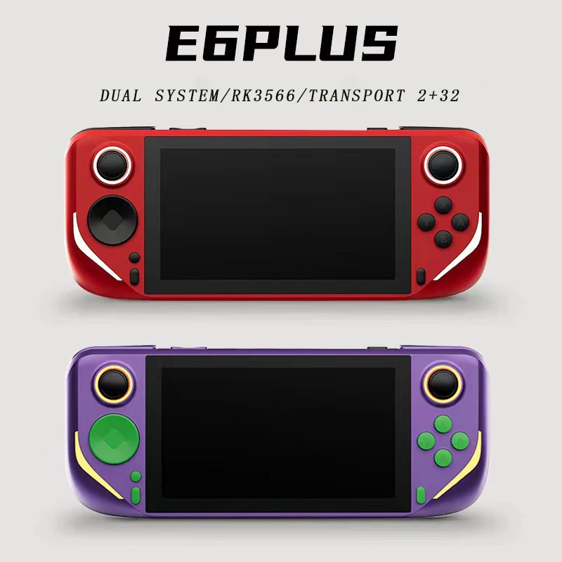 2024 neue e6 plus Handheld rk3566 Dual-System Handheld elektronische Spiele konsole 8-Bit-3,
