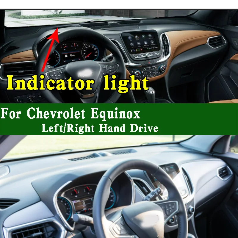 Para chevrolet chevy equinox xc dashmat painel de instrumentos capa protetor solar protetor solar