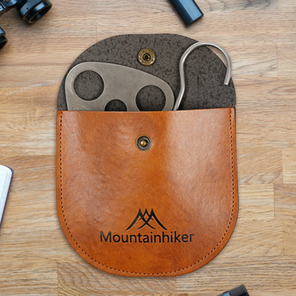 Outdoor Tripod Hanger with Leather Storage Bag Camping Tripod Hanging Pot Bracket Length Adjustable