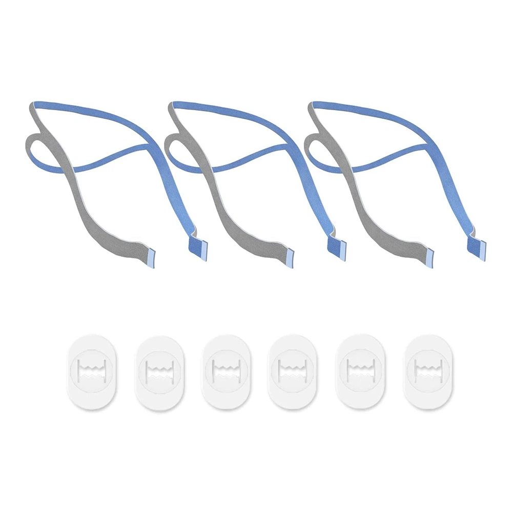 Ersatz kopf bedeckung kompatibel für resmed airfit p10 Nasen kissen CPAP-Gurt 3 Schulter gurte und 6