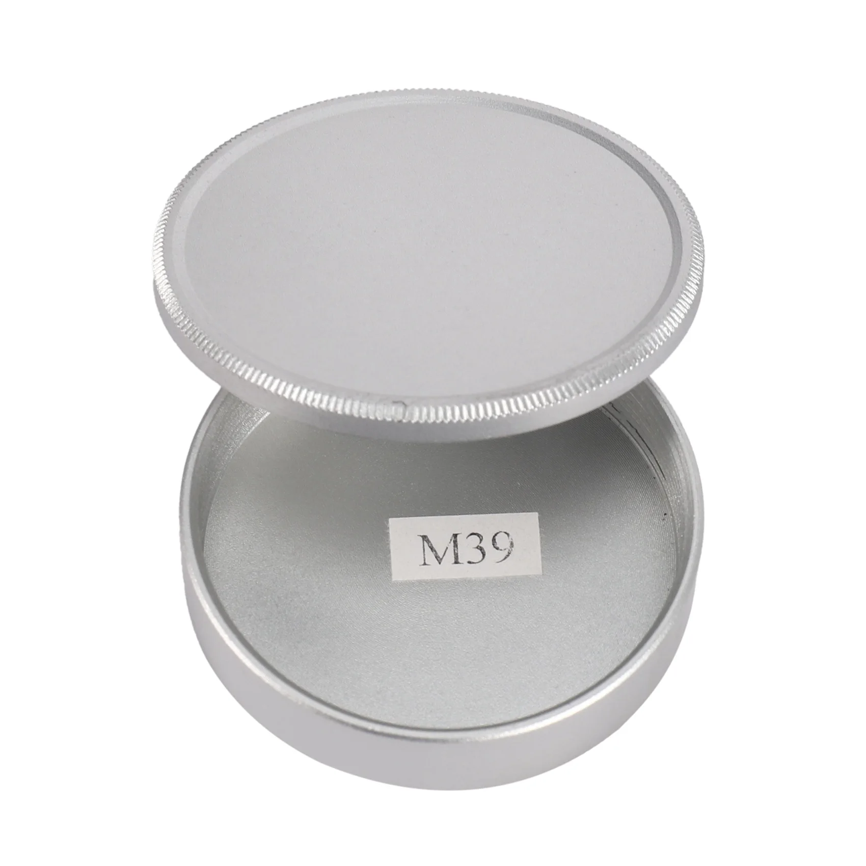Metallkörper kappe und Linse hintere Kappe für m39 ltm lsm leica Schraub befestigung mcm39s (silber)