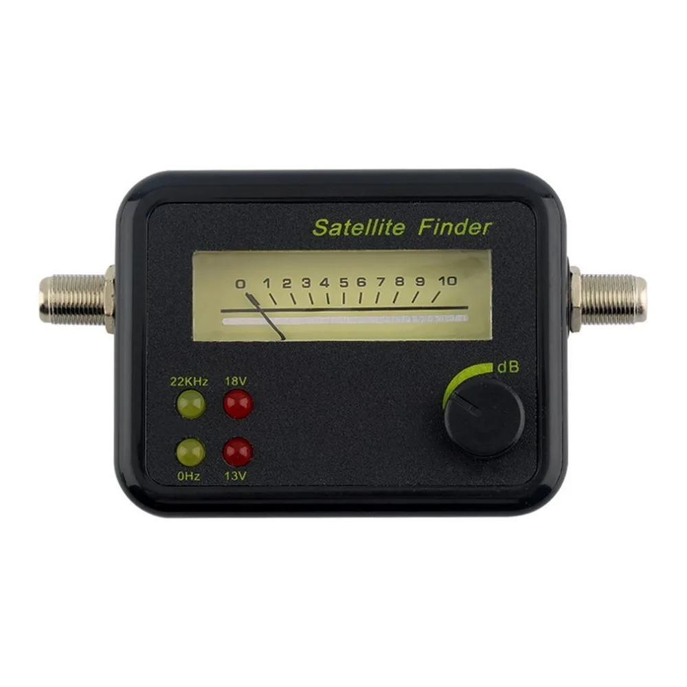 Kunststoff schwarz Mini Digital LCD-Display Satelliten signal Finder Meter Tester mit aus