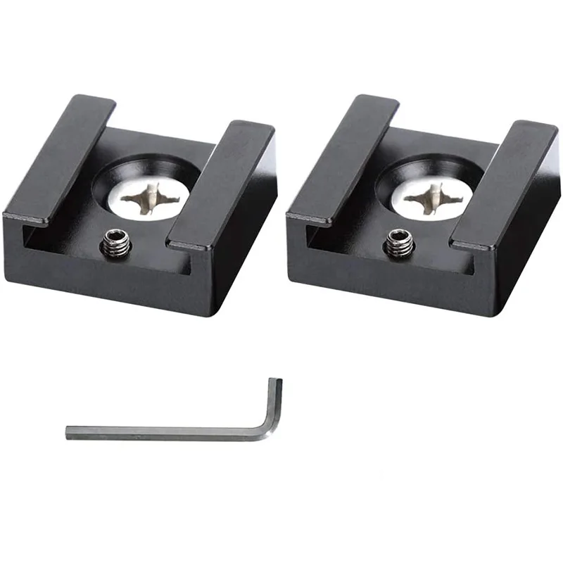Kalt schuh halterung Aluminium adapter halterung Blitzschuh mit 1/4 Gewinde für Kamera käfig