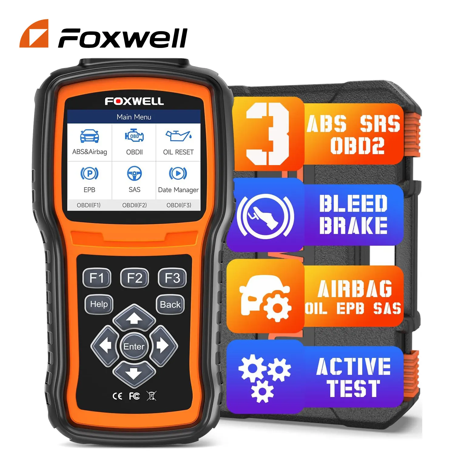2024 foxwell nt630 plus obd2 scanner diagnose tool abs bluten srs sas öl reset obd2 auto code leser
