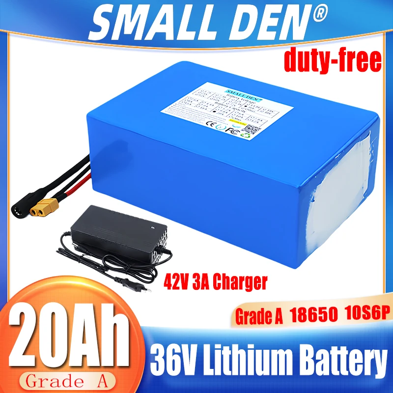 10 s6p 36v 20ah brandneue original 500-1000w Lithium batterie mit großer Kapazität verwendet die