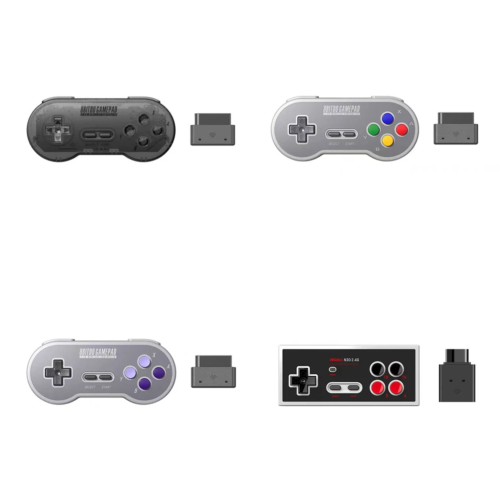 Eight Seat Hall SF30 SN30 N30 2,4G Gamepad Switch Controller für SNES/SFC/NEC Player Wireless Retro