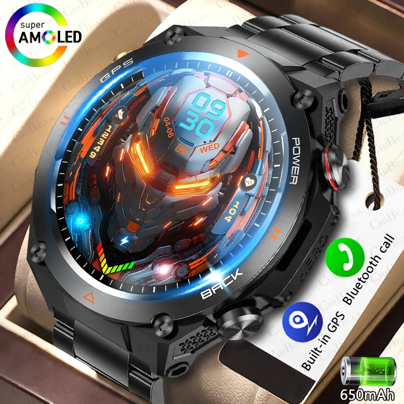 Chibear für huawei gps ultra pro smart watch 600 mah kompass sport tracker herzfrequenz bluetooth