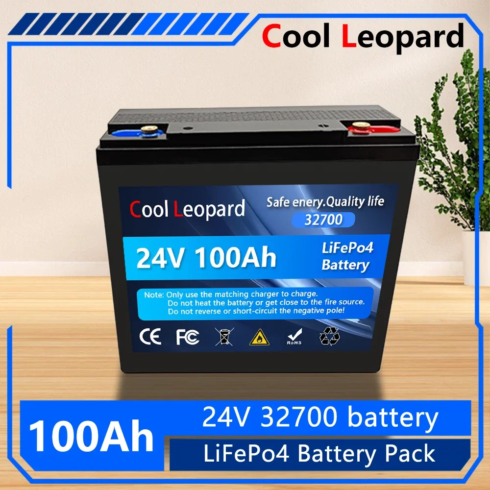 24V 100ah Lifepo4 32700 Batterie eingebaute 120a bms rv wiederauf ladbare Lithium-Eisen phosphat,