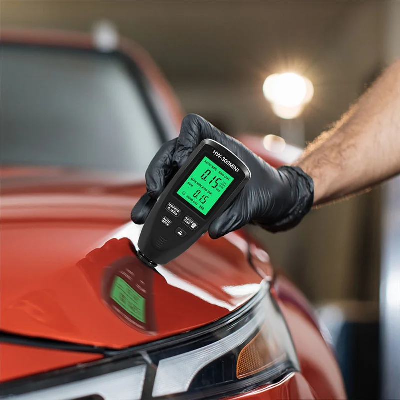 Hw300mini digitaler Dicken messer Tester Auto Autolack Messgerät Lacks chicht Messgerät Werkzeug
