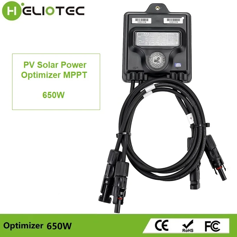Heliotec 650w pv leistungs optimierer mppt 12v-75v eingang ip68 echtzeit solar panel überwachung