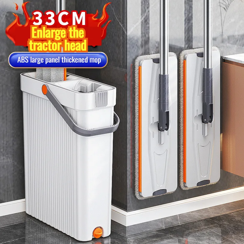Haushalts-Freisprech-Mop-Eimer-Set Flachmop-Wisch werkzeuge Mop-Eimer-Set Freisprech-Saug mopp