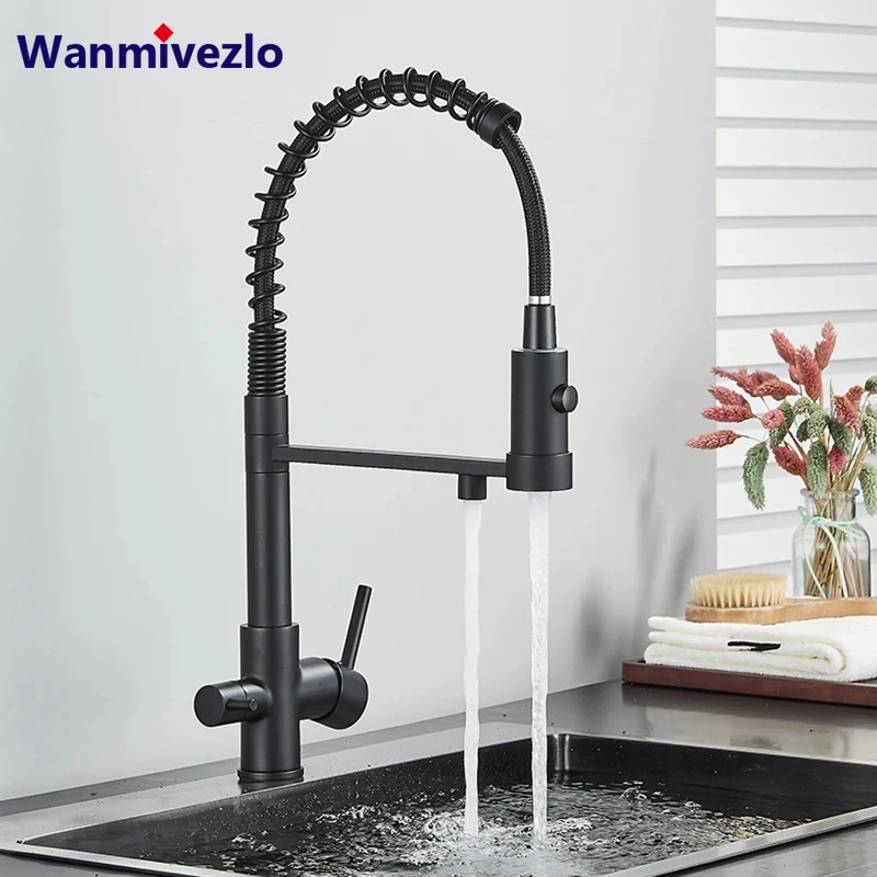 Gefilterter Küchen armatur Reinwasser Küchen armatur Doppel griff heißes & kaltes Trinkwasser
