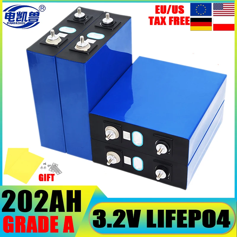 4 stücke LiFePO4 200Ah 280Ah 320Ah Batterie 3,2 V Lithium-eisen phosphat batterien Für DIY 12 v 24 v