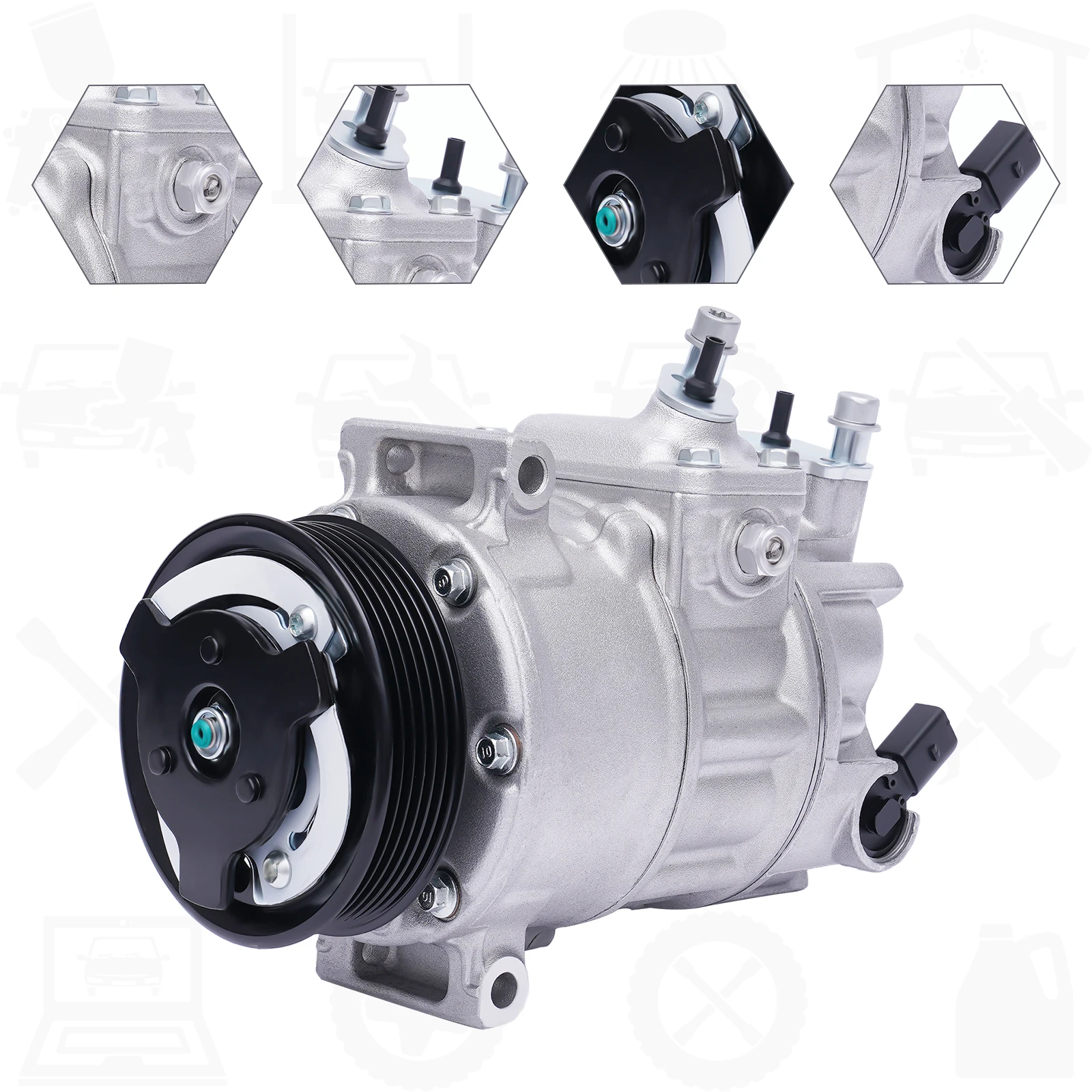 Passt für 2005-2015 Volkswagen Passat Käfer EOS Golf 1,8 l 2,0 l Reman AC Klimaanlage Kompressor