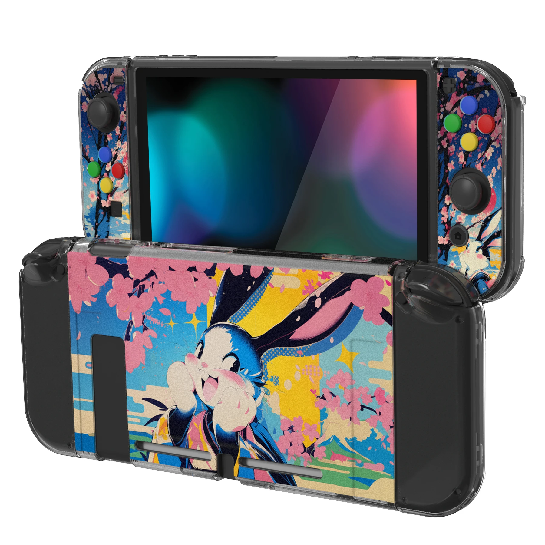 Play vital weiche Schutzhülle für Nintendo Switch, tpu schlanke Schutzhülle mit/abxy Richtungs knopf