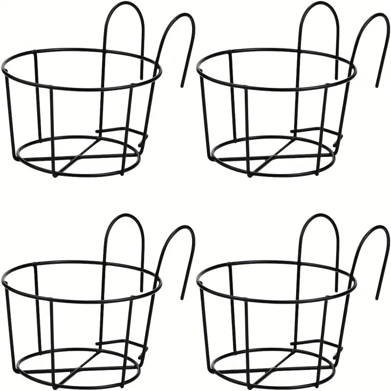4 stücke stilvolle runde Metall hängende Pflanz gefäße-perfekt für Balkon, Garten & Innen dekor!