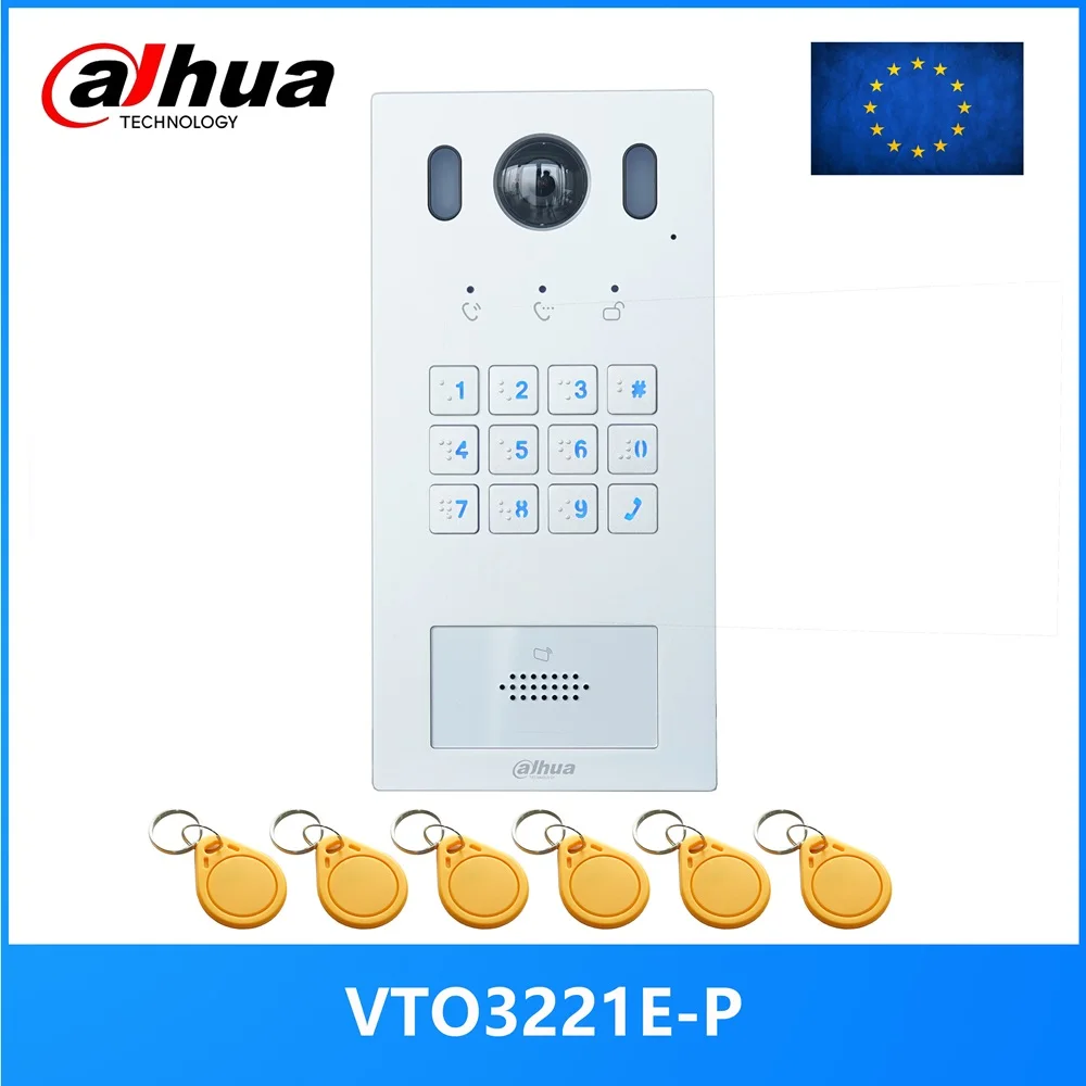 Dahua VTO3221E-P poe (802,3 af) IP-Villa Türklingel, Passwort-Code entsperren Tür sprechanlage,