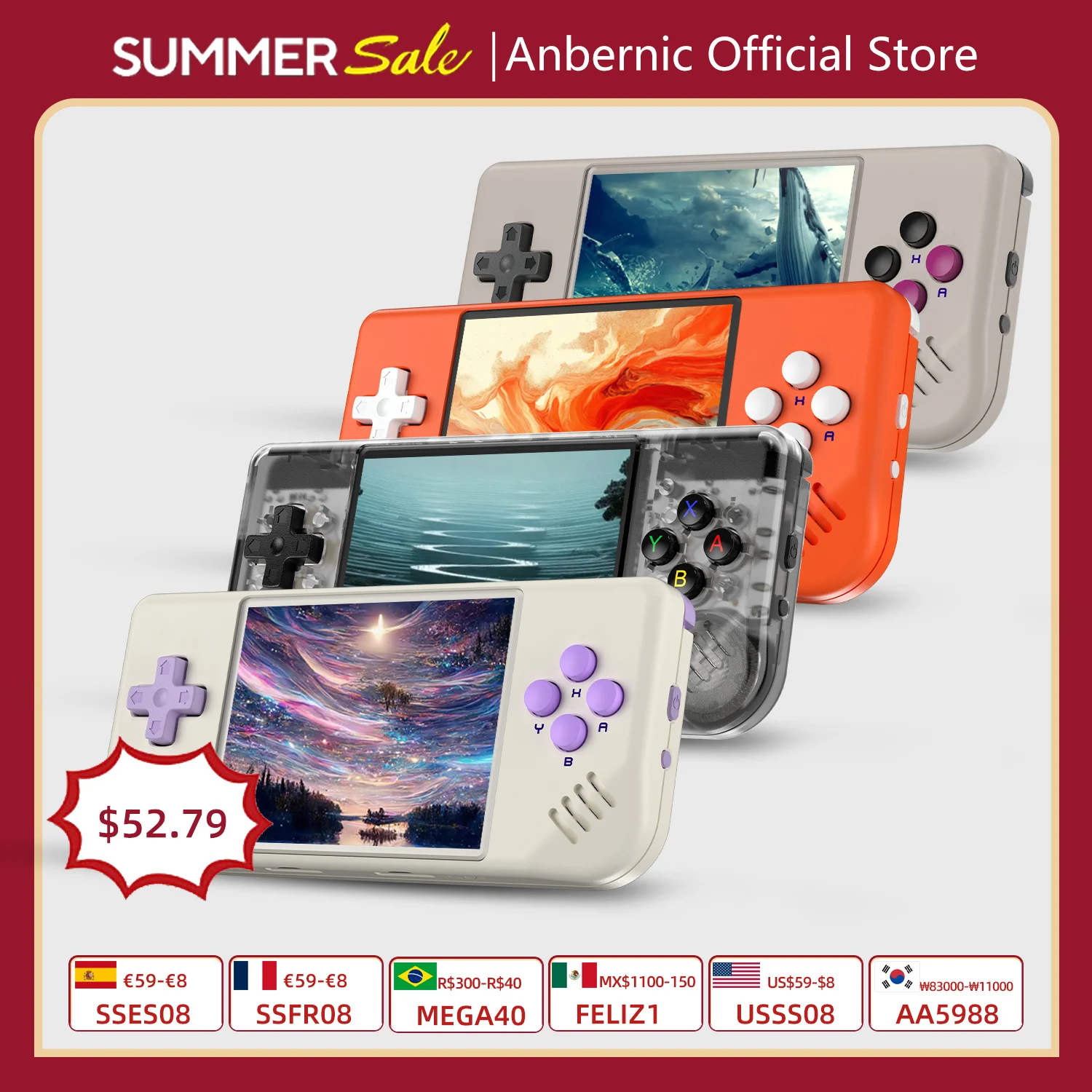 Anbernic rg28xx Retro-Handheld-Spiele konsole 3,5-Zoll-IPS-Bildschirm Linux OS eingebaute 2,83 mAh