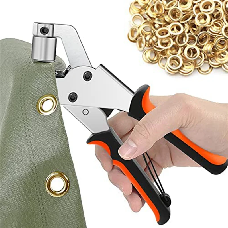 Brillen zange für Planen, Brillen zange mit 300 Ösen (Durchmesser 10mm), Brillen zange 10 mm für
