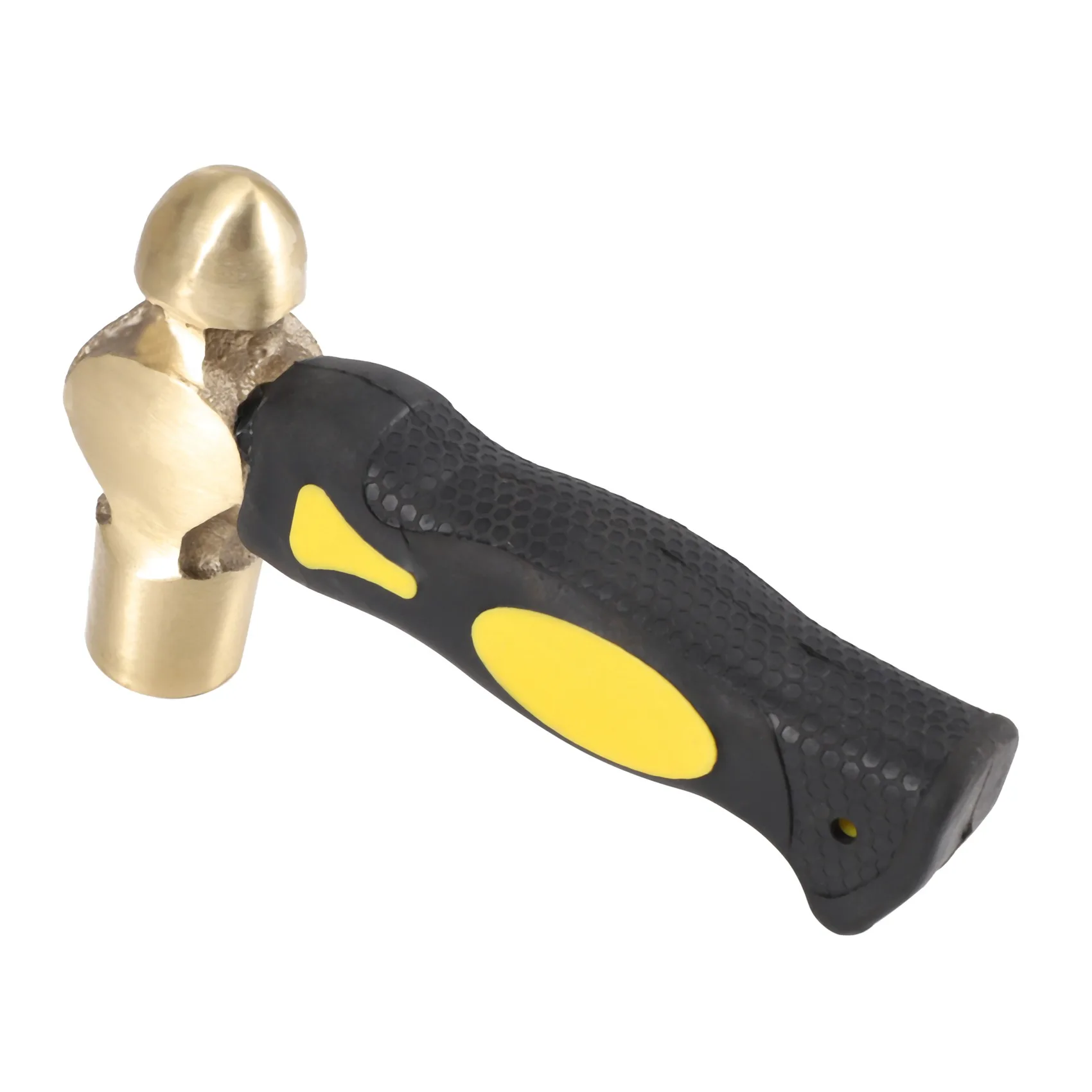 1lb Messing Metall Stanz hammer doppelseitige Holzhammer Köpfe Messing Hammer mit Eisen Amboss für