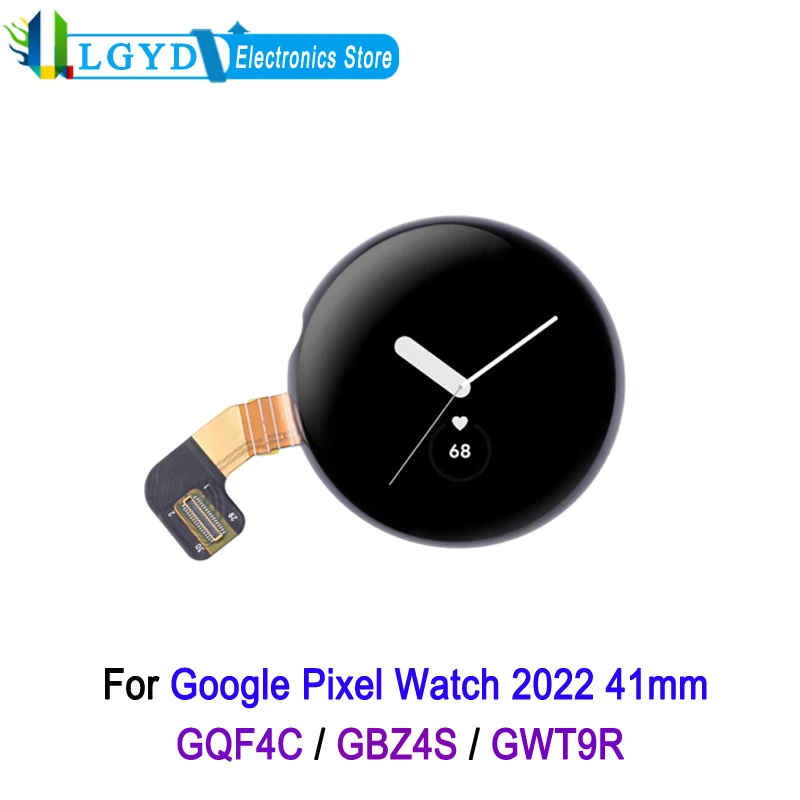 AMOLED-LCD-Bildschirm für Google Pixel Watch 1 2022 GQF4C GBZ4S GWT9R 41 mm Uhrendisplay und