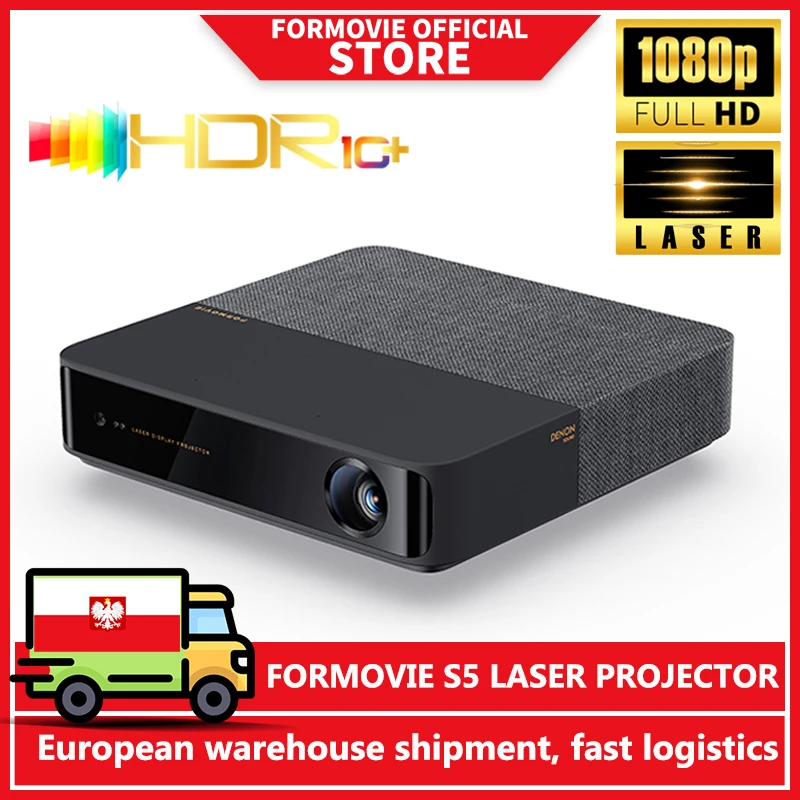 Formovie S5 Laserprojector FHD 1080P 1100ANSI Lumen Beamer Draagbare Mini Voor Home Smart Theater ALPD Bluetooth Outdoor Cinema