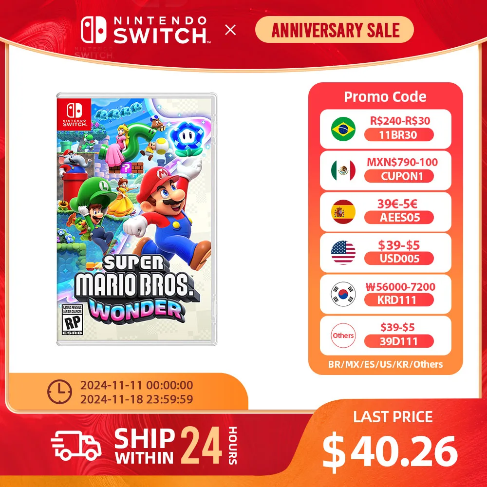 Nintendo Switch-Spiel-Super Mario Bros. Wunder-Spiele Patrone physische Karte Abenteuer für Switch