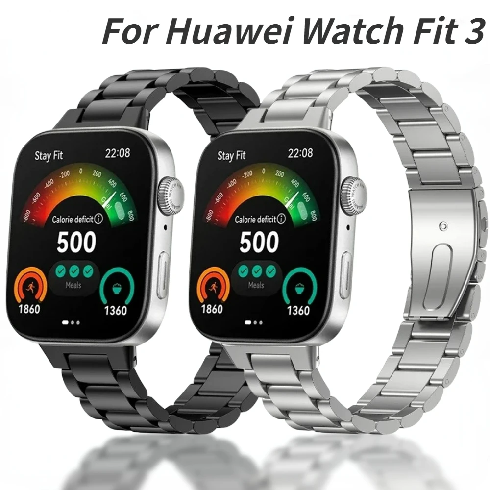 Edelstahl band für Huawei Uhr fit 3 Business Armband Metall armband für Huawei Fit3 bunte Streel