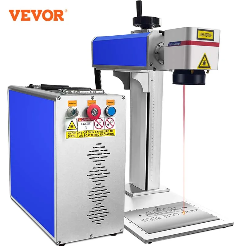 Vevor Faser Laser beschriftung maschine Laser gra vierer 30/50w Metall Edelstahl Schneiden Gold