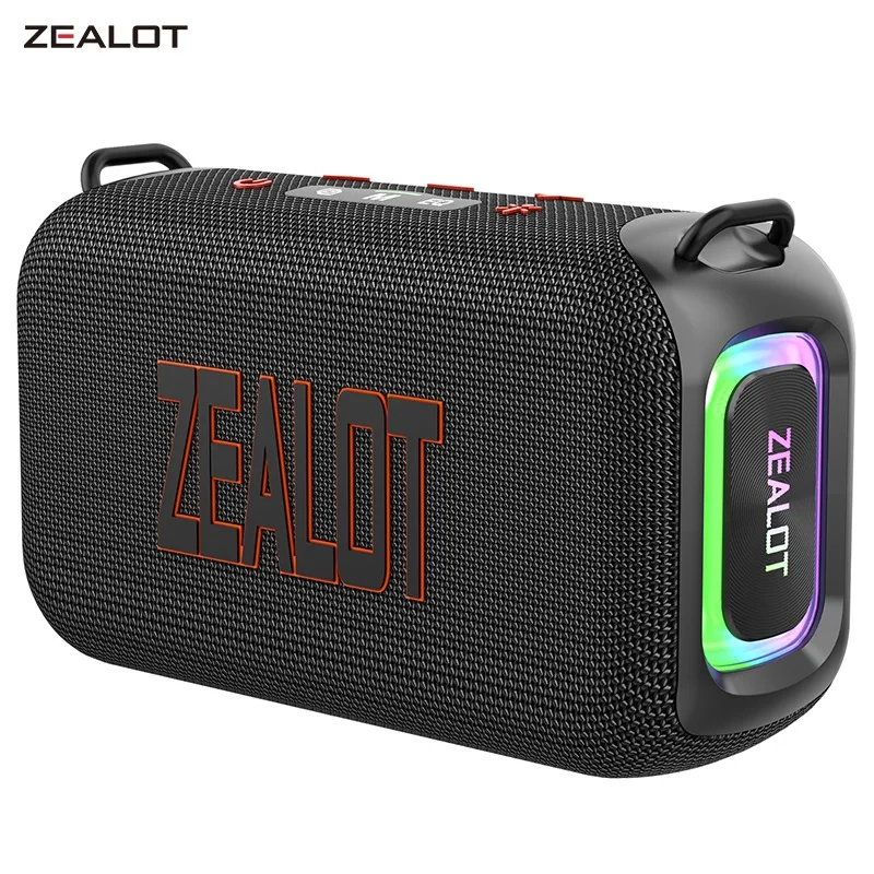 ZEALOT-S85 50W 3D draagbare Bluetooth-luidspreker met dubbel membraan IPX6 waterdichte buitenbandluidspreker