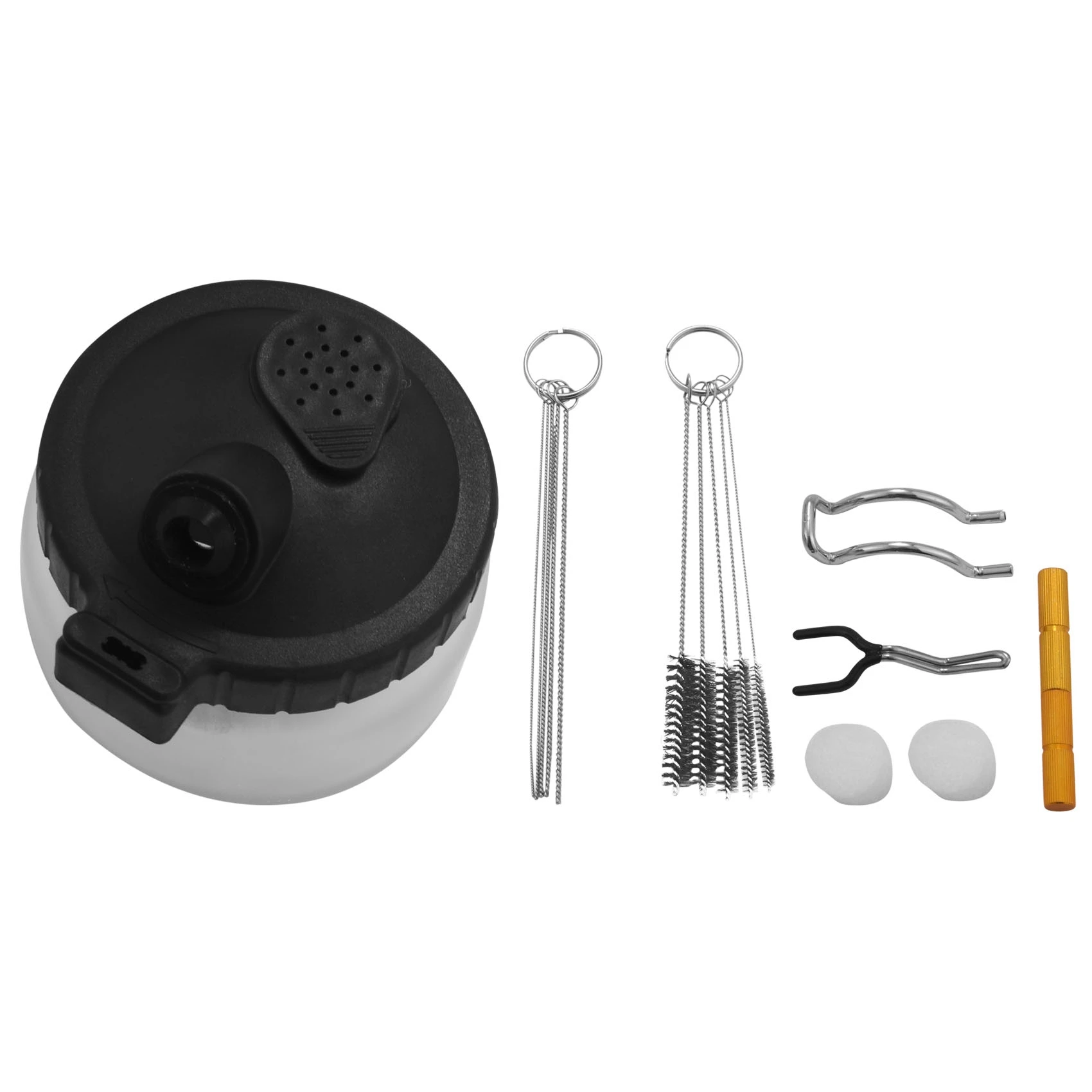 14-in-1-Airbrush-Reinigungsset | Reinigungs set mit Glastopf, Edelstahl halter, Nadel-und Bürsten