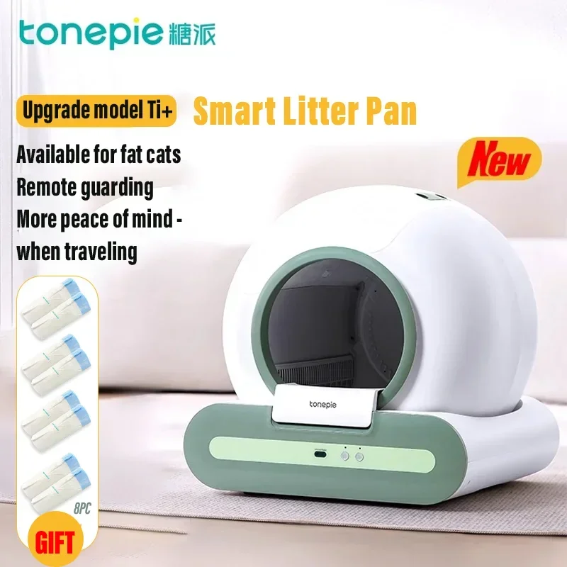 Tonepie ti 2024 neue automatische Katzen toilette abnehmbare 65l intelligente selbst reinigende App