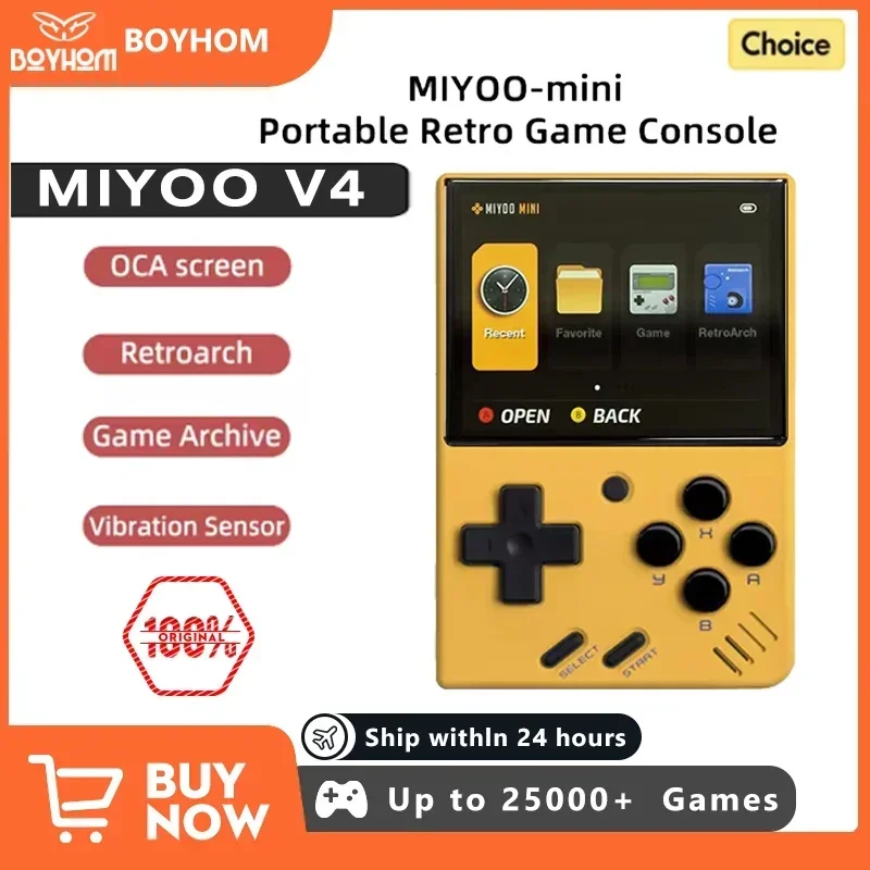 Neue miyoo mini v4 tragbare Retro-Handheld-Spiele konsole 2,8 Zoll ips Bildschirm Videospiel