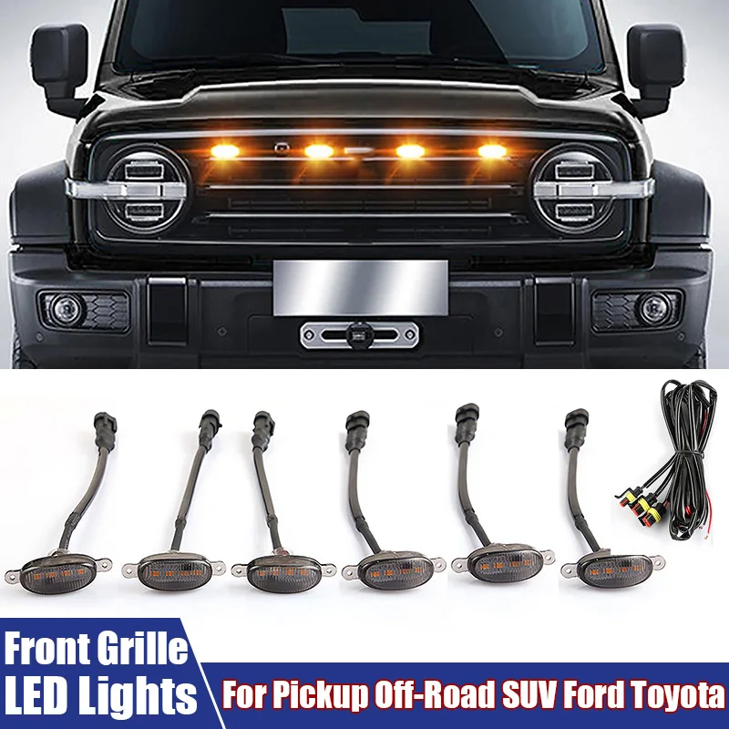 Universele Led Autolampen Voor Led Grille Verlichting Met Harnas Eagle Eye Lamp Voor Pick-Up