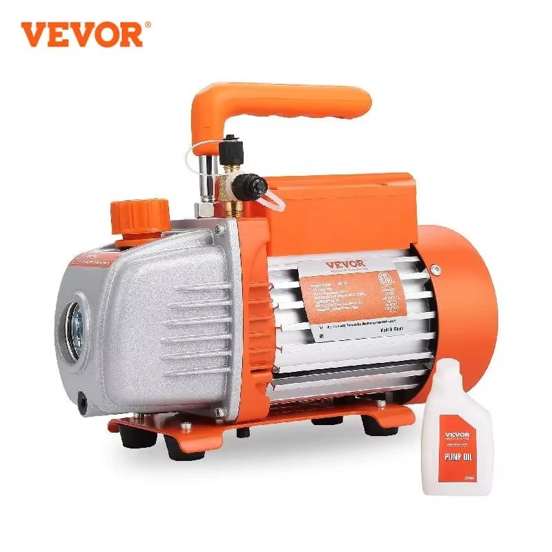 Vevor vakuumpumpe 1 & 2 stufe 3.5/7cfm ac120v klimaanlage vakuumpumpe für hvac reparatur kühlung