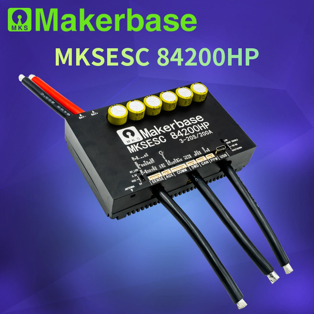 Maker base vesc 84200hp 84v 200a Hochs trom mit Alu-Platine basierend auf Vesc für E-Foil-Kampf